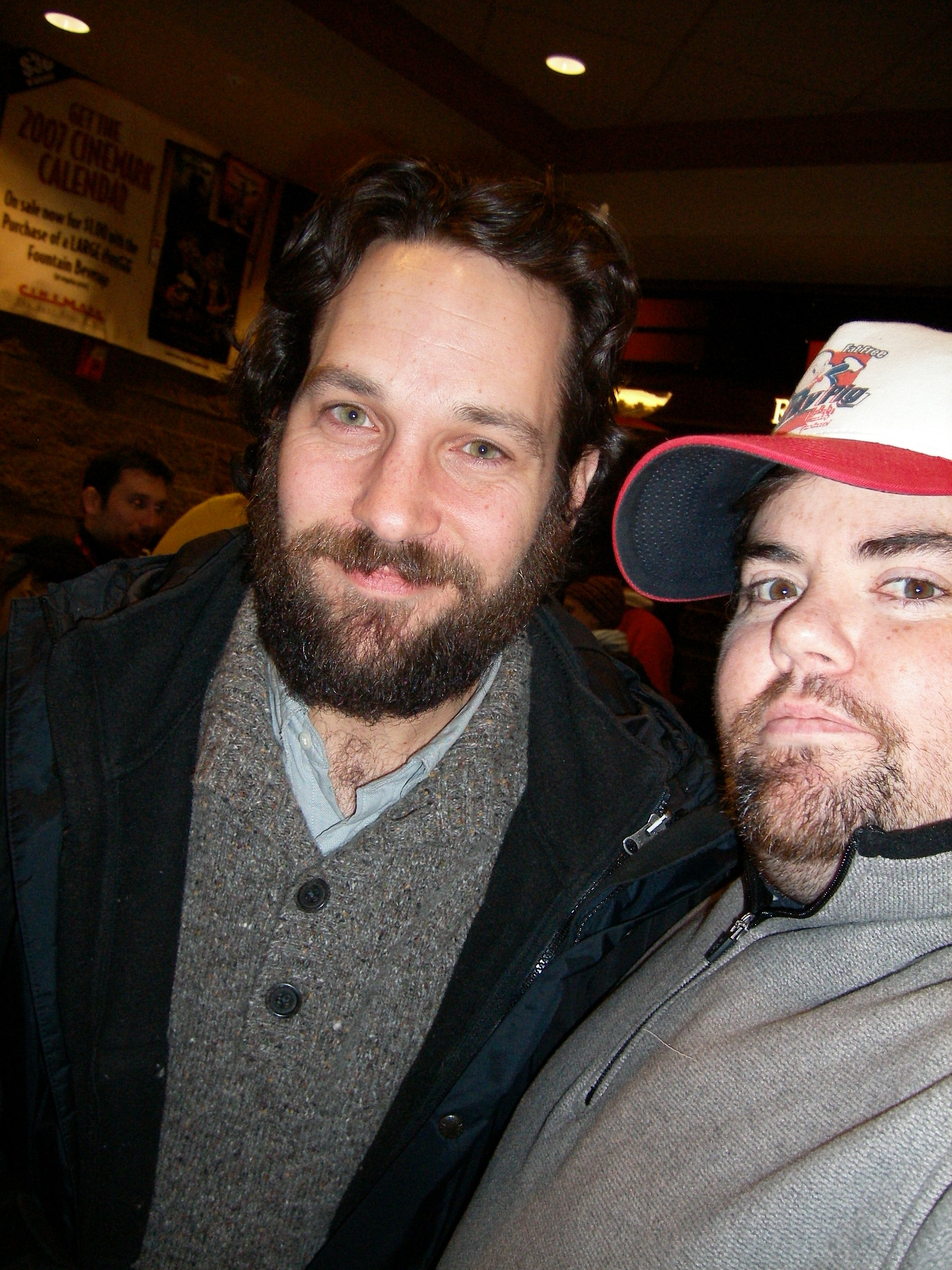 Press: Sundance (L-R)Paul Rudd,Michael Ray Bower Share a Hug