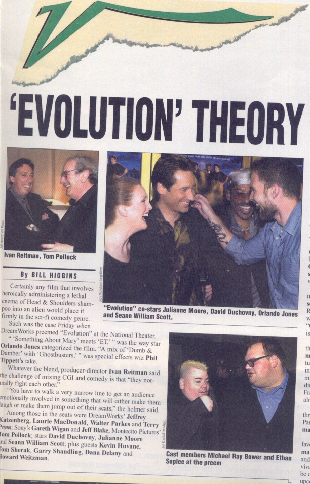 Press: Evolution Prem In Variety(L-R)Julienne Moore,Michael Ray Bower,