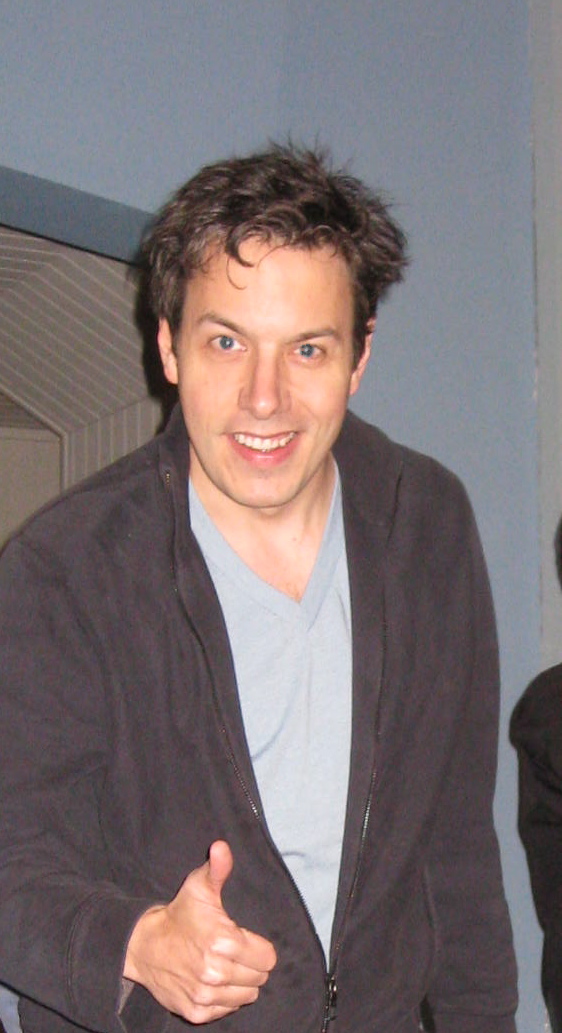John Ross Bowie, backstage at the Big Bang Theory.