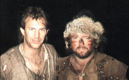 K. Costner with David Bowles in PR Still from Robin Hood Prince of Thieves