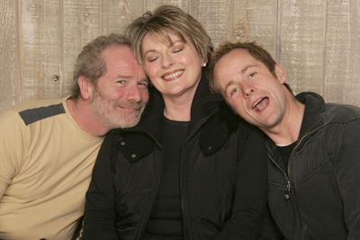 Brenda Blethyn, Billy Boyd and Peter Mullan at event of On a Clear Day (2005)