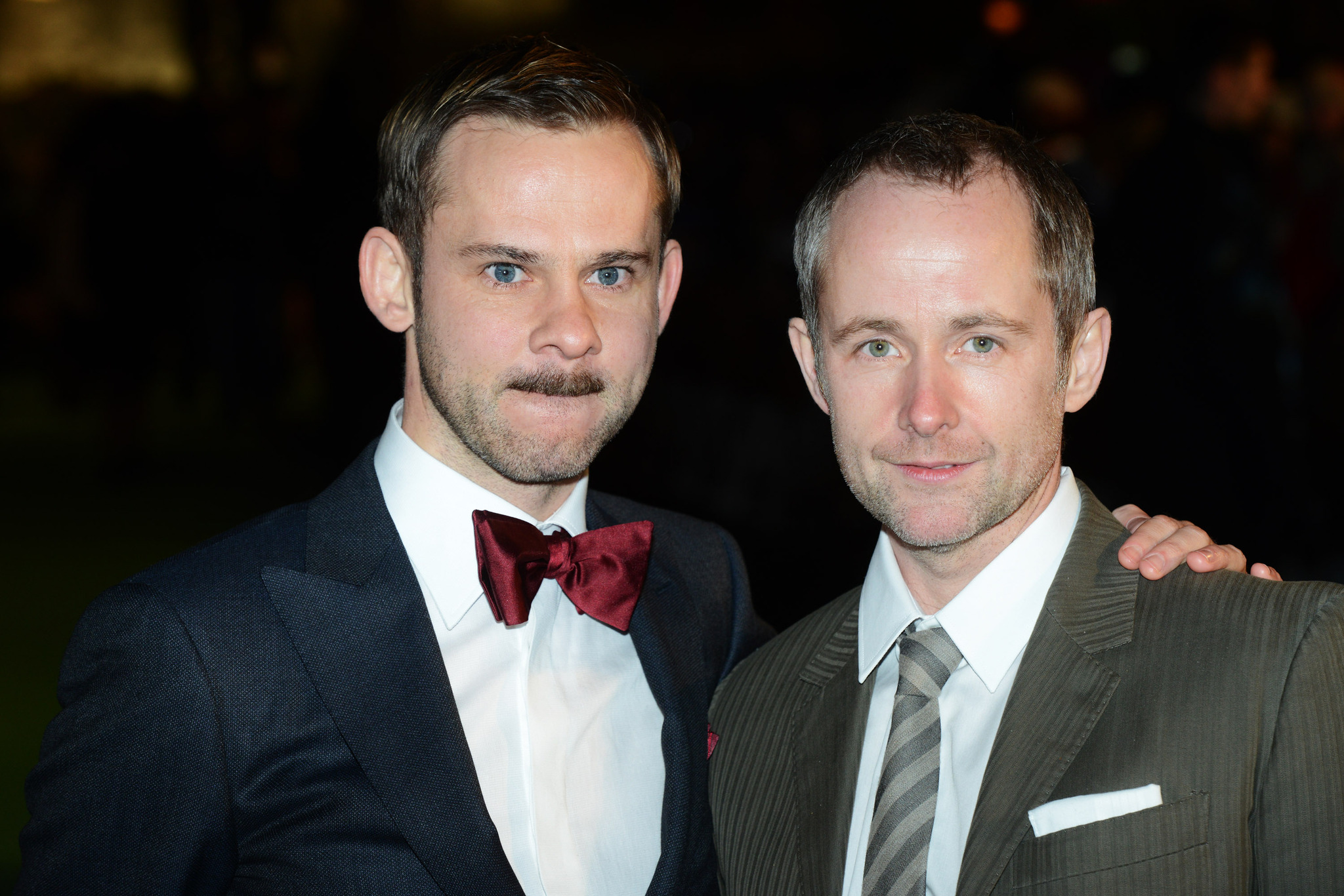 Billy Boyd and Dominic Monaghan at event of Hobitas: nelaukta kelione (2012)