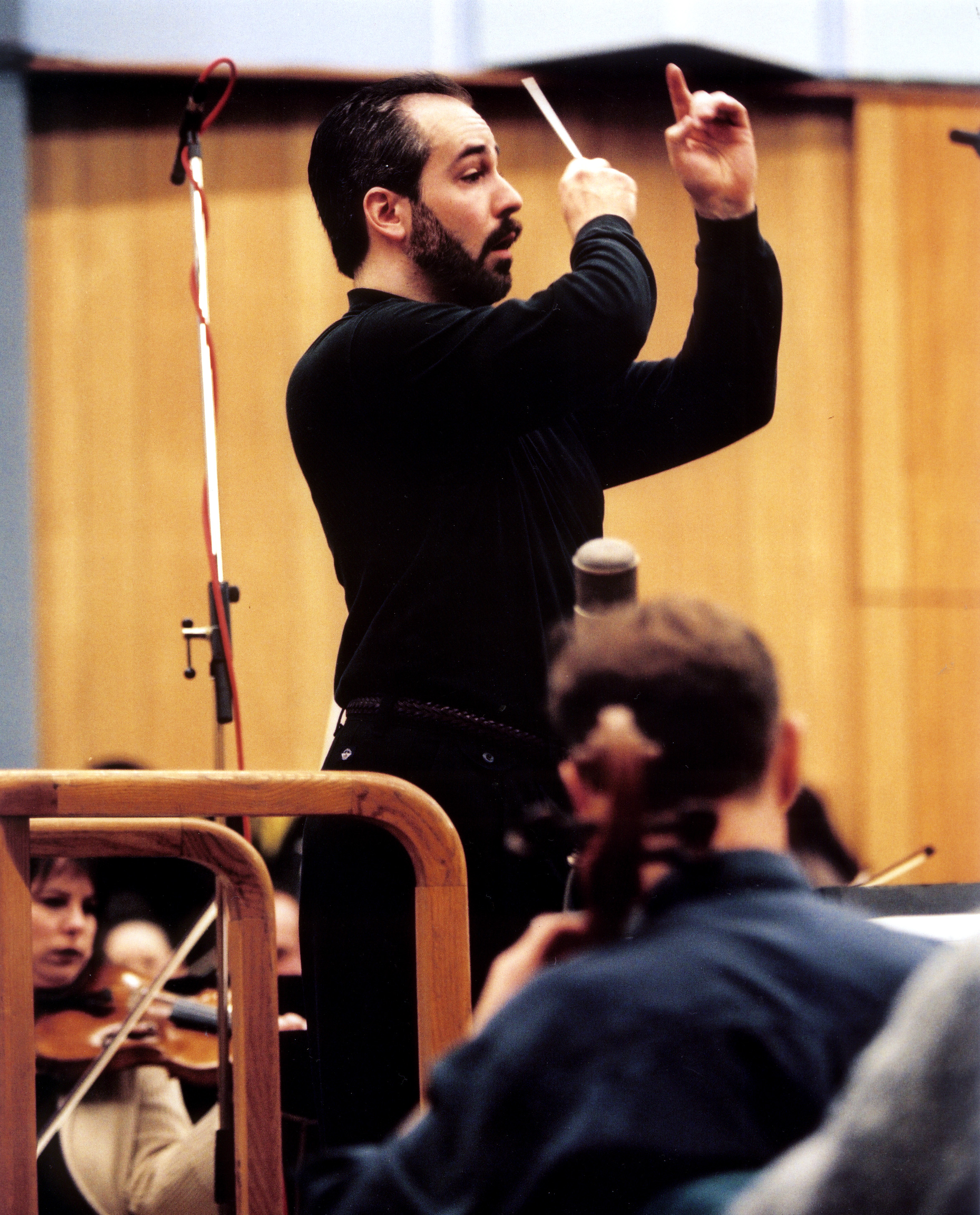Peter Boyer conducting the London Symphony Orchestra at Abbey Road Studios