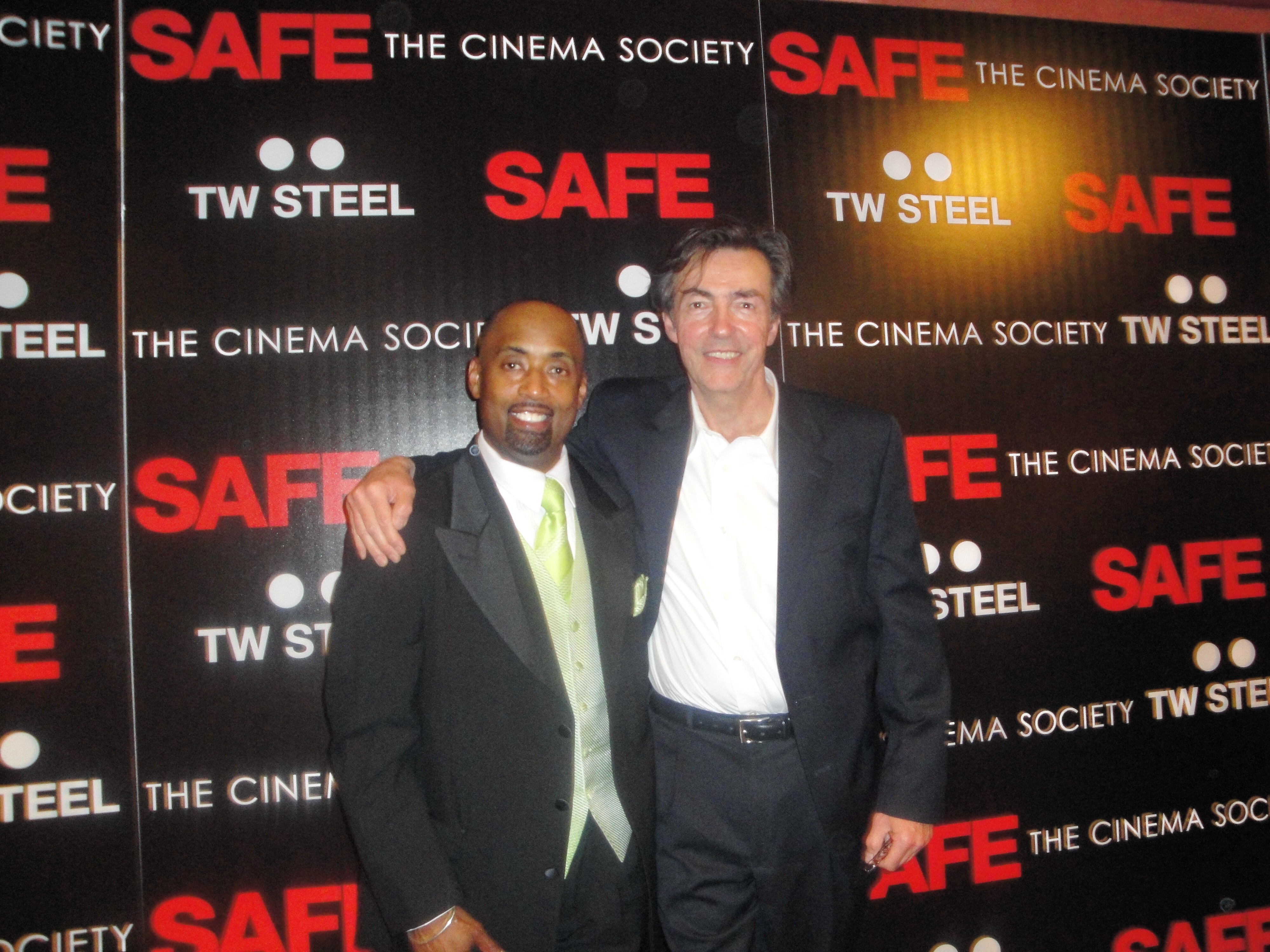 Barry Bradford & Matt O'Toole at Safe Movie Premiere