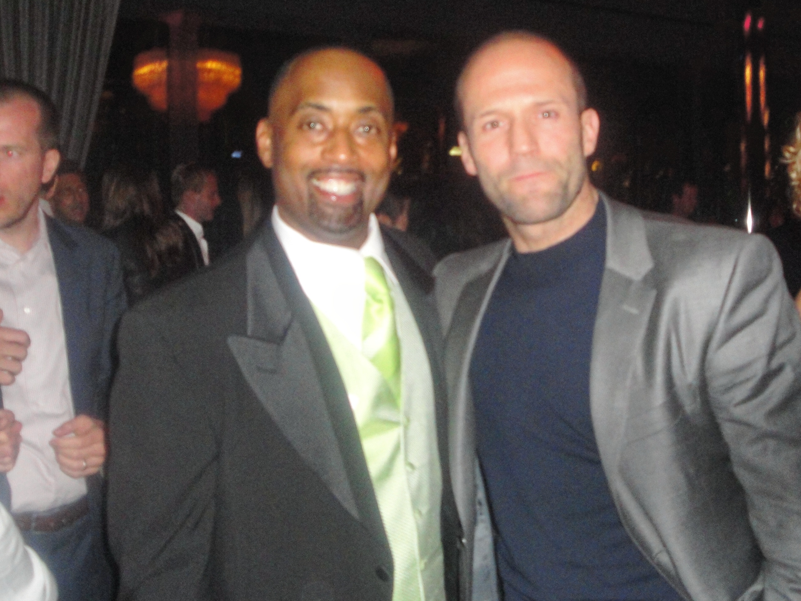 Barry Bradford & Jason Statham at SAFE PREMIERE PARTY