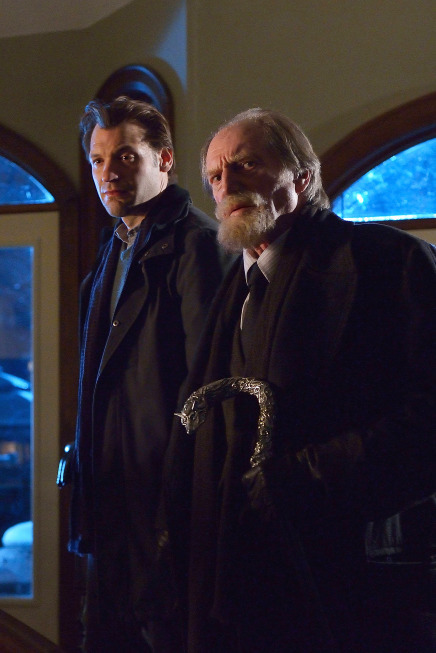 Still of David Bradley and Corey Stoll in The Strain (2014)