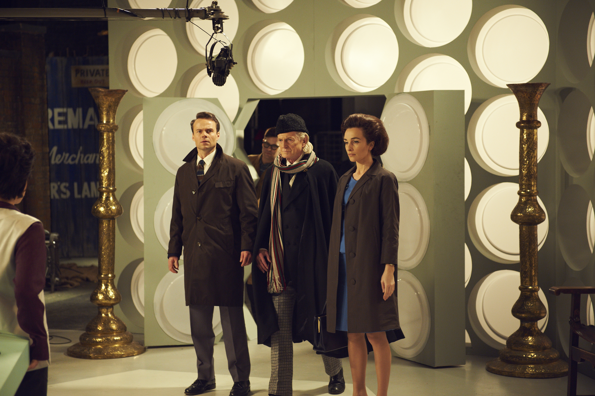 Still of David Bradley, Jamie Glover and Jemma Powell in An Adventure in Space and Time (2013)