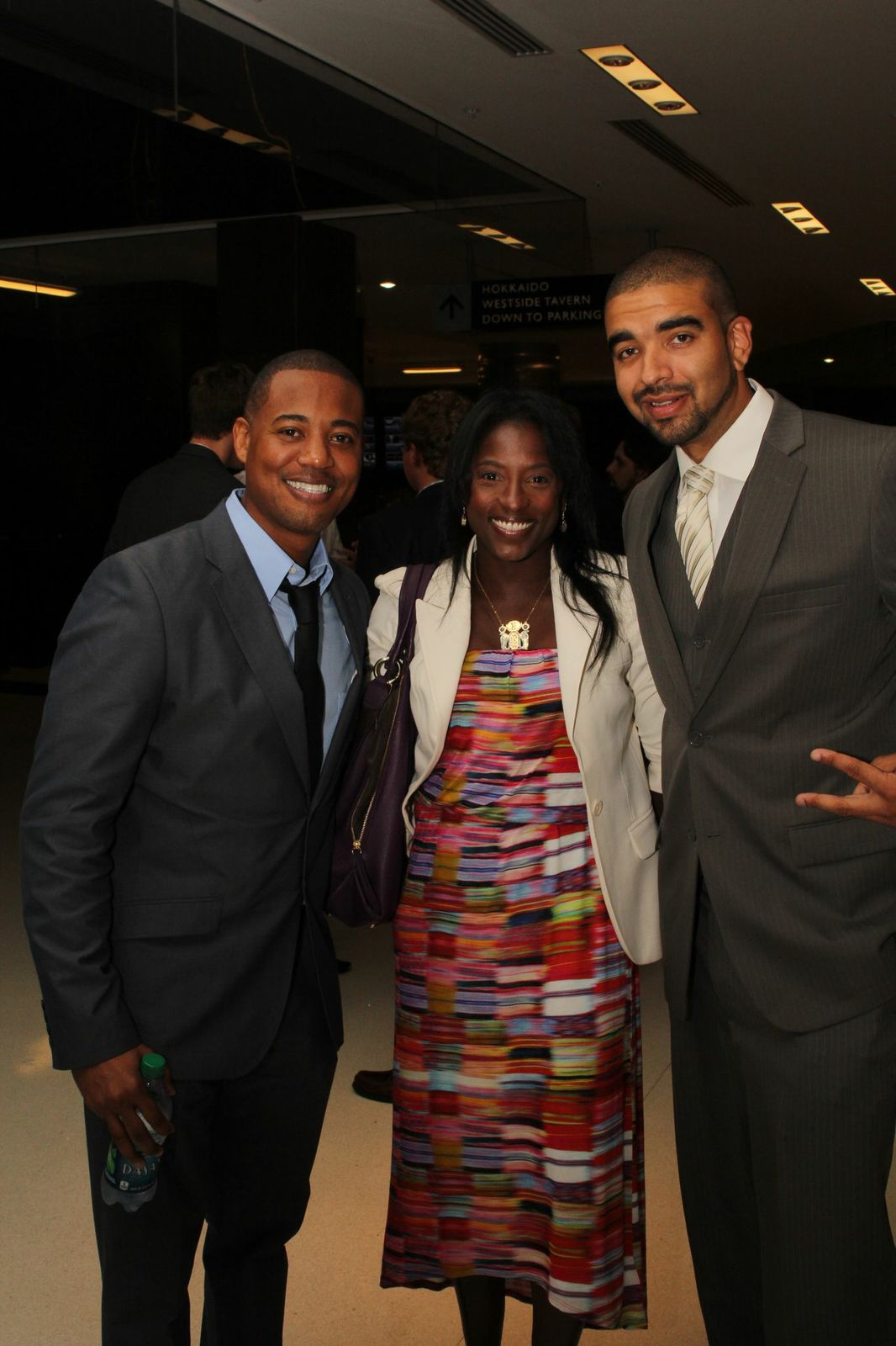 Derrex Brady, Rutina Wesley & MD Walton at the 2013 Los Angeles screening of The Championship Rounds.