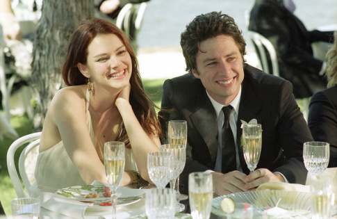 Still of Jacinda Barrett and Zach Braff in The Last Kiss (2006)