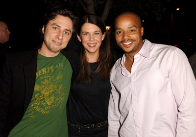 Zach Braff, Donald Faison and Lauren Graham