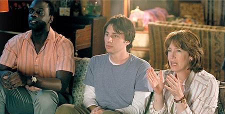 (L-R): Ato Essandoh, Zach Braff, and Ann Dowd.