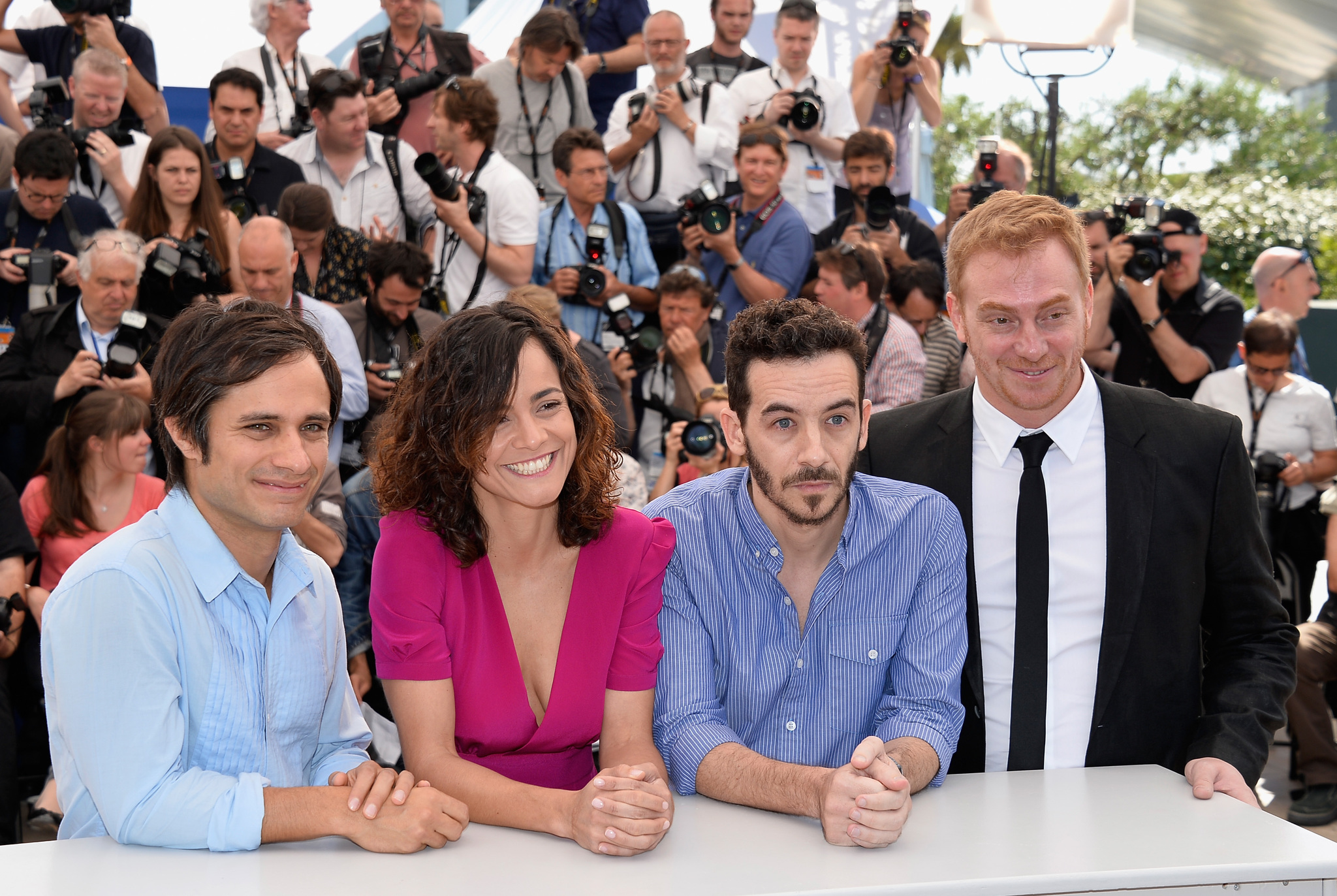 Alice Braga, Gael García Bernal, Claudio Tolcachir and Pablo Fendrik at event of El Ardor (2014)