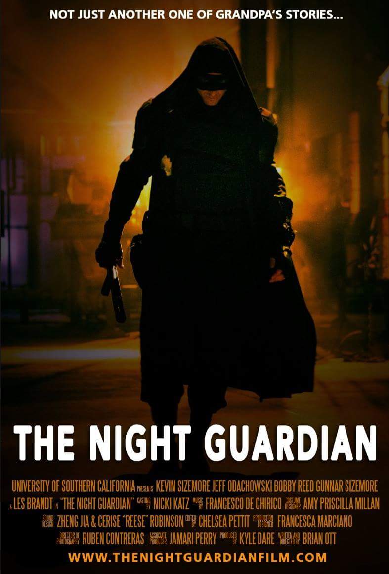 The Night Guardian Brian Ott Director Kyle Dare Producer Les Brandt as Carter Black Comic Con 2015 San Diego, CA