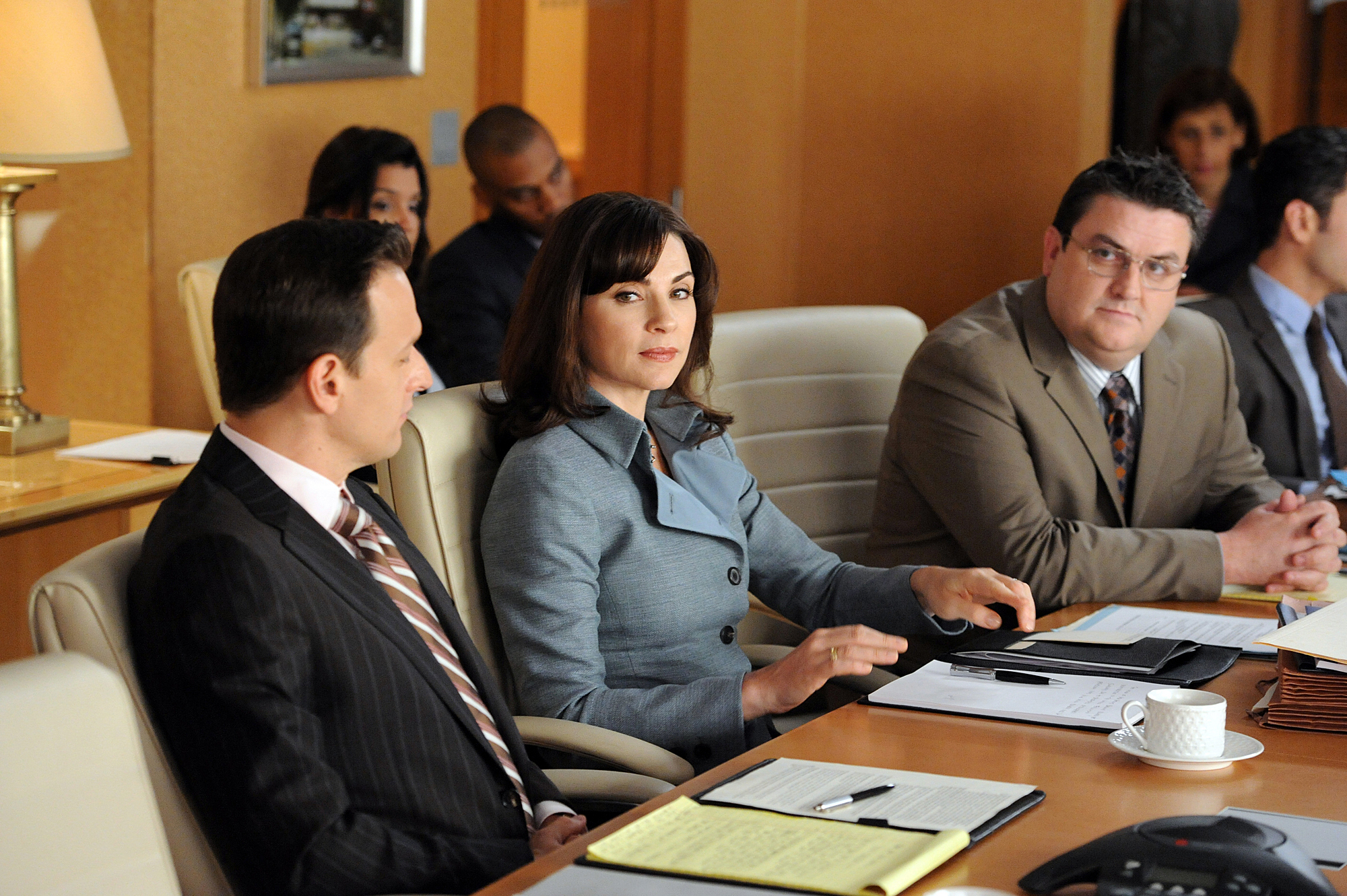 Still of Julianna Margulies, Josh Charles and Ash Brannon in The Good Wife (2009)
