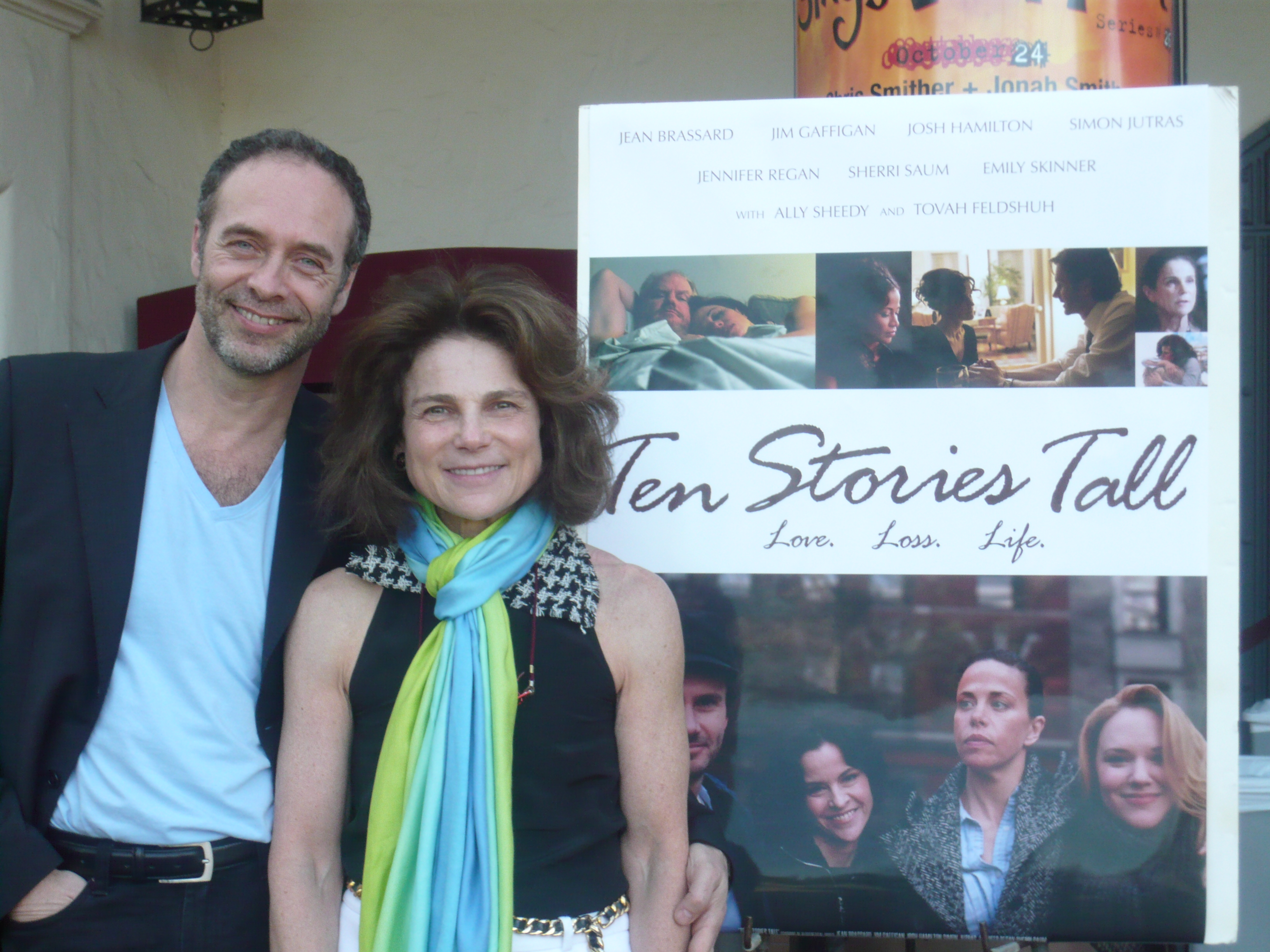 Jean Brassard, Tovah Feldshuh at opening of Ten Stories Tall at Santa Barbara Film Festival