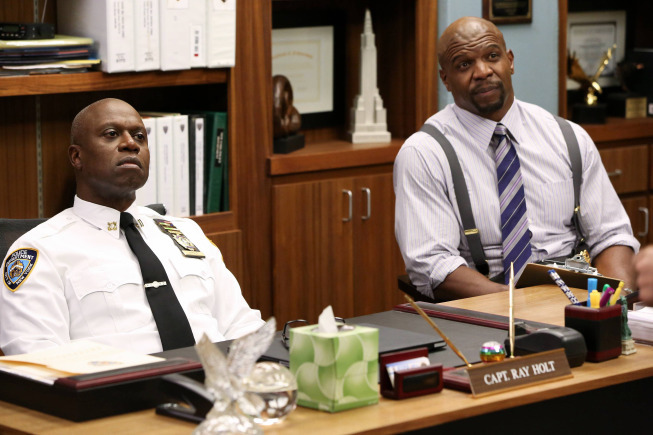 Still of Andre Braugher and Terry Crews in Brooklyn Nine-Nine (2013)