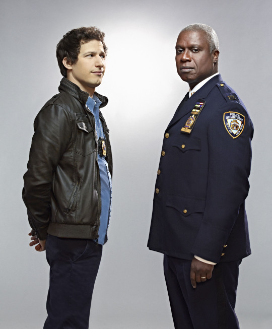 Still of Andre Braugher and Andy Samberg in Brooklyn Nine-Nine (2013)