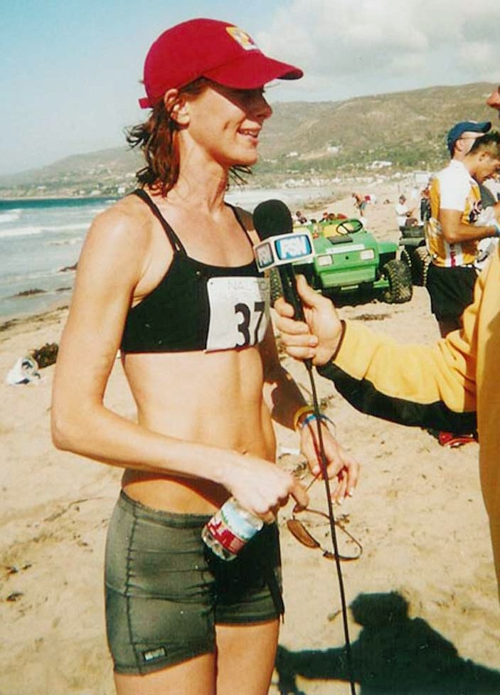 Wendy Braun wins 2nd place in the Individual Female Celebrity division of The Malibu Triathlon.