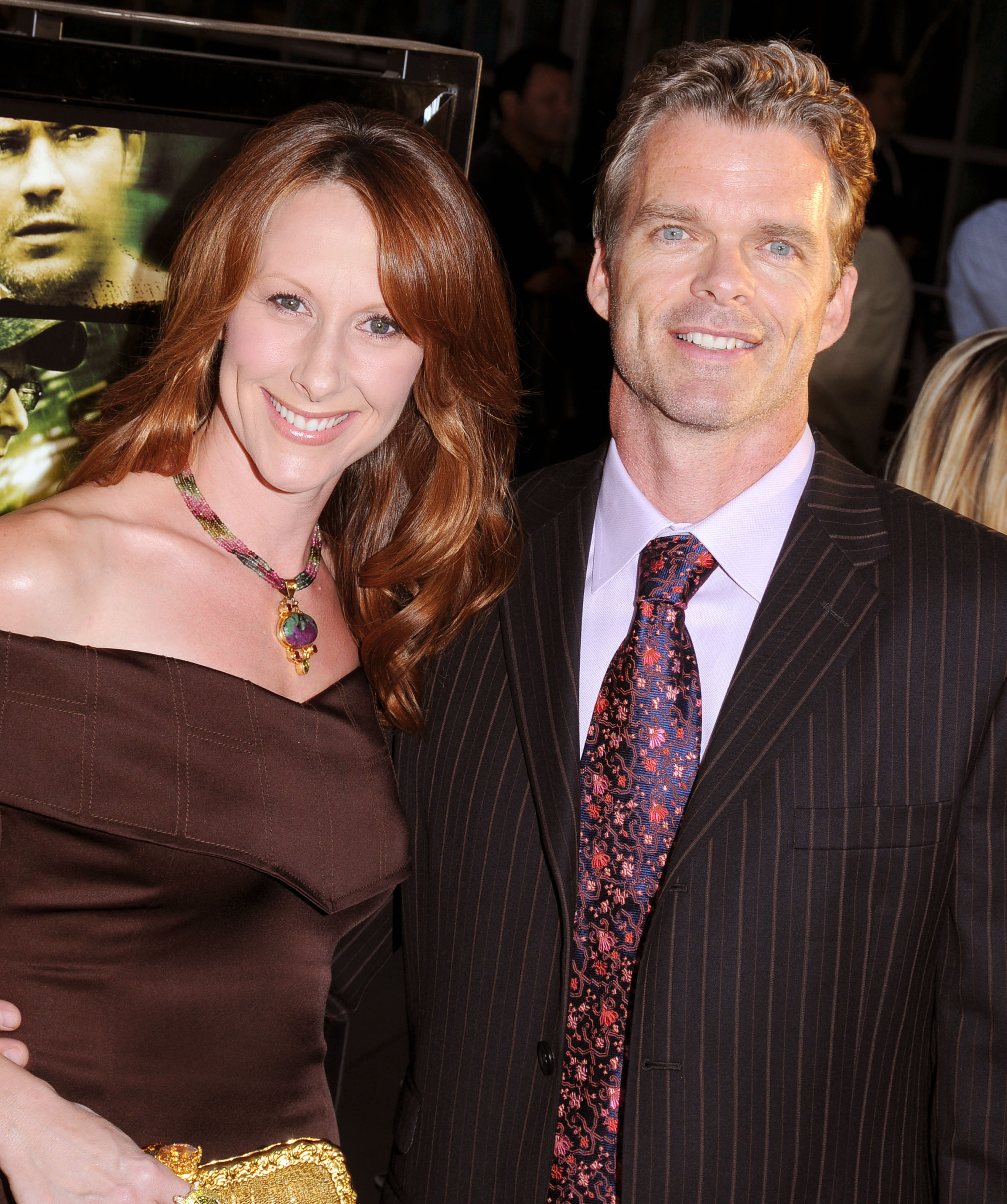 Wendy Braun and Josh Coxx at the premiere of A Perfect Getaway.