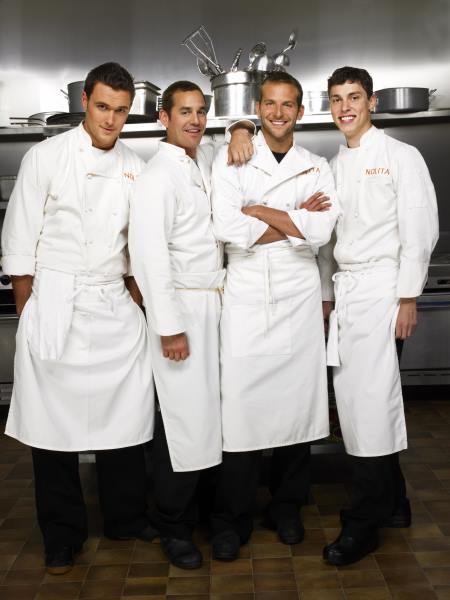 Still of Nicholas Brendon, Bradley Cooper, John Francis Daley and Owain Yeoman in Kitchen Confidential (2005)