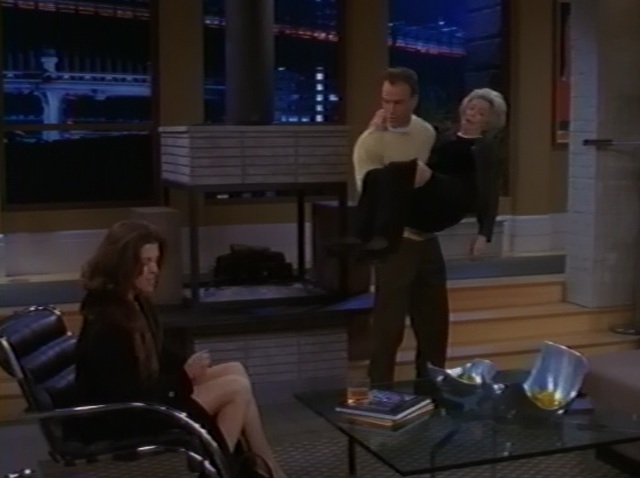 Eve Brenner as Lillian - with Richard Burgi and Wendie Malick - on 