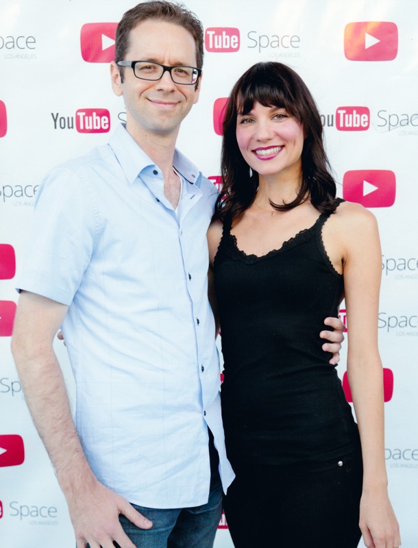 Doug Bresler and Jessica Remmers at the YouTube Space LA
