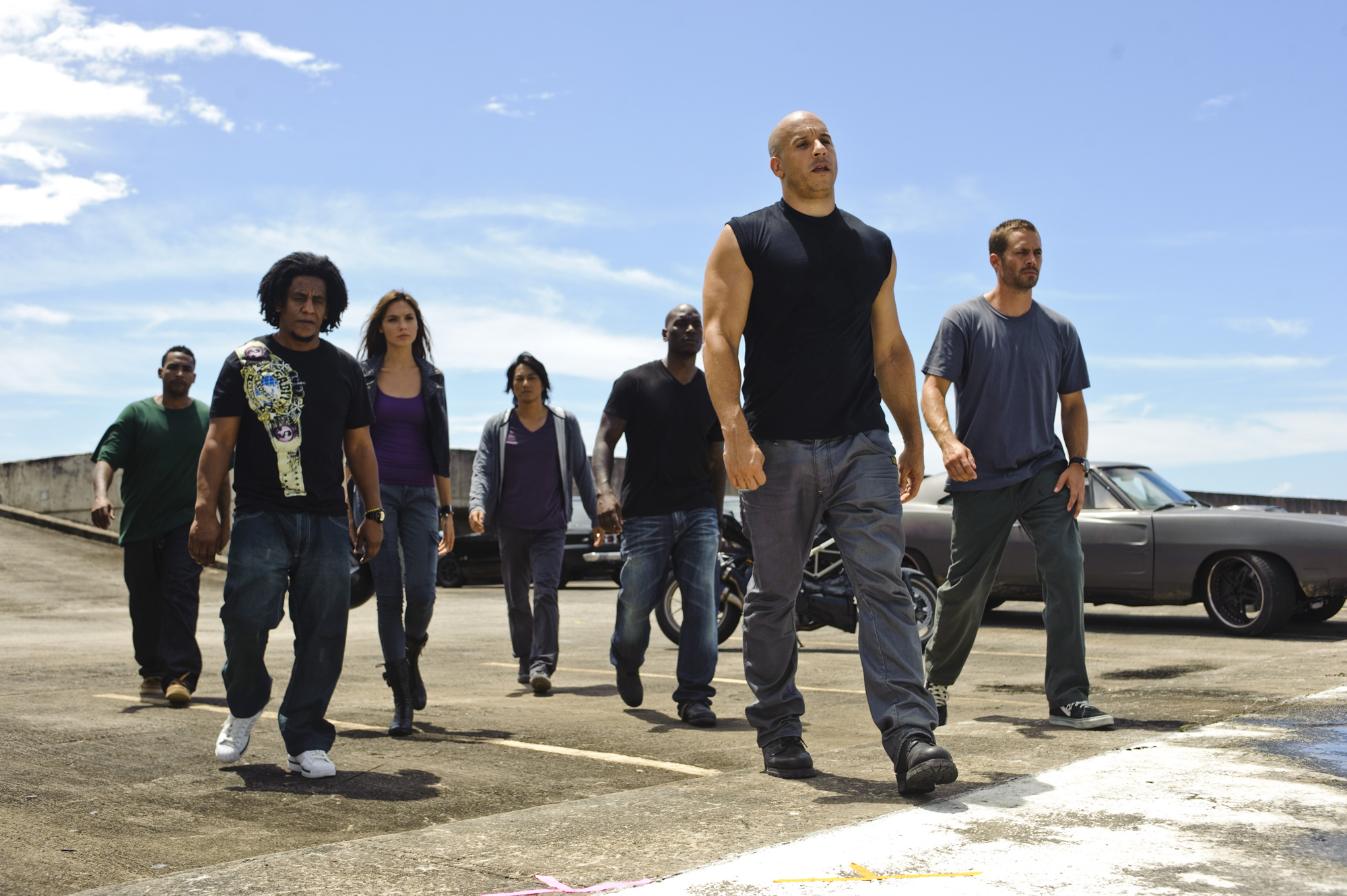 Still of Vin Diesel, Jordana Brewster and Paul Walker in Greiti ir isiute 5 (2011)