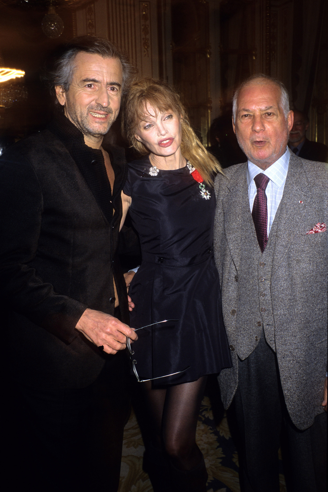 Jean-Claude Brialy, Arielle Dombasle and Bernard-Henri Lévy