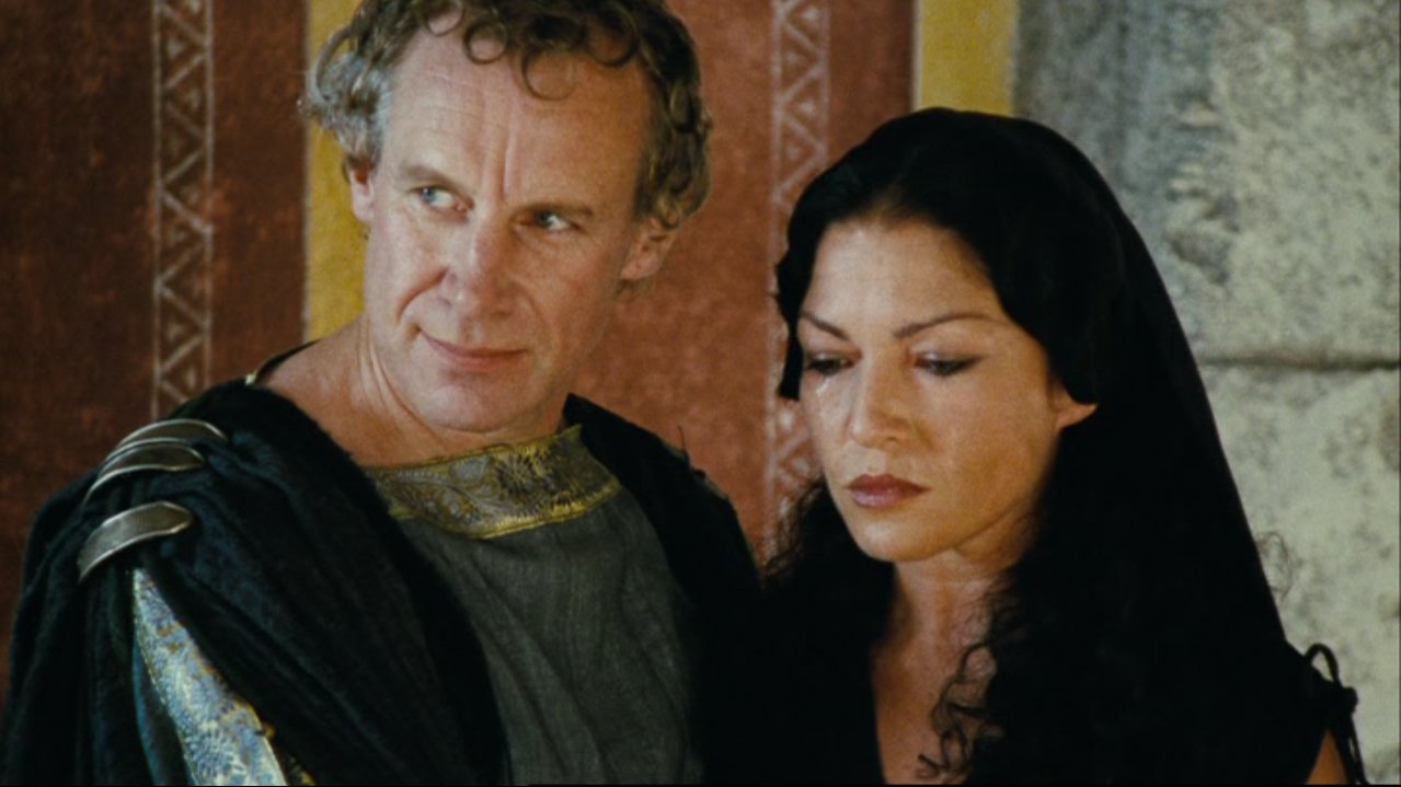 With Nicholas Farrell in The Roman Mysteries