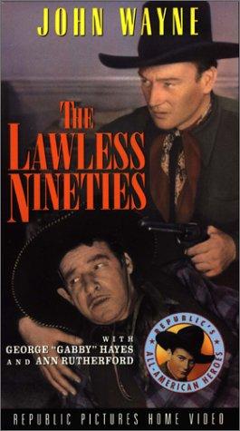 John Wayne and Al Bridge in The Lawless Nineties (1936)