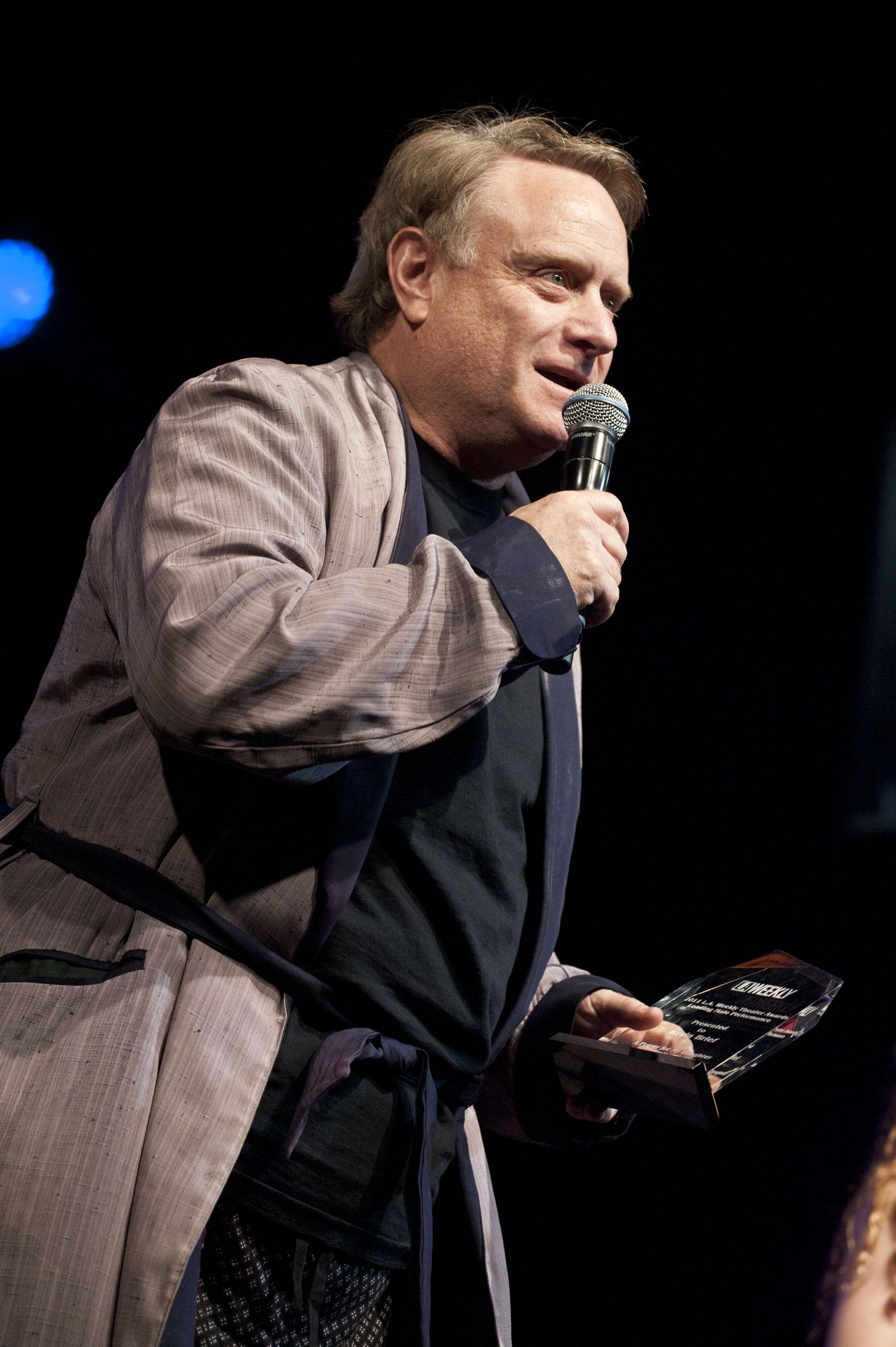 Acceptance speech a the 2011 LA WEEKLY THEATER AWARDS. Kevin won the award for'BEST LEAD MALE PERFORMANCE'