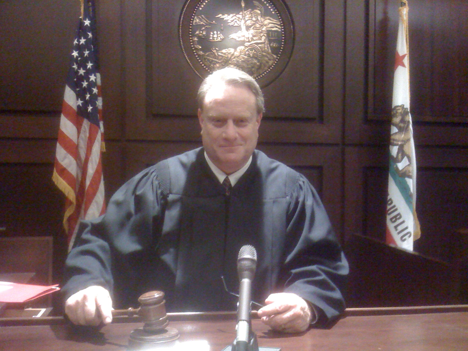 Playing a judge in the upcoming Hallmark Mini-series, BLACKOUT.