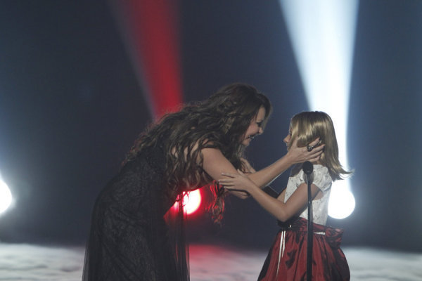 Still of Sarah Brightman and Jackie Evancho in America's Got Talent (2006)