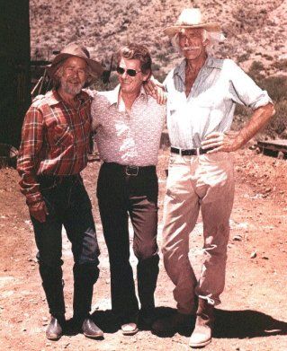 Fred R. Krug on location in Arizona with Paul Brinegar & Alan Napier