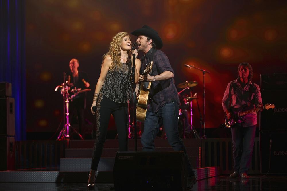 Still of Connie Britton and Will Chase in Nashville (2012)