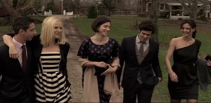 Still of Katie Holmes, Malin Akerman, Adam Brody and Jeremy Strong in The Romantics (2010)