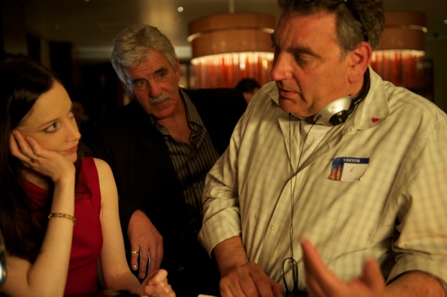 Henry Bronchtein directing Dennis Farina and Andrea Riseborough