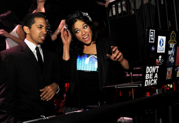 Neil Brown, Jr and Michelle Rodriguez at After Party For Battle:Los Angeles