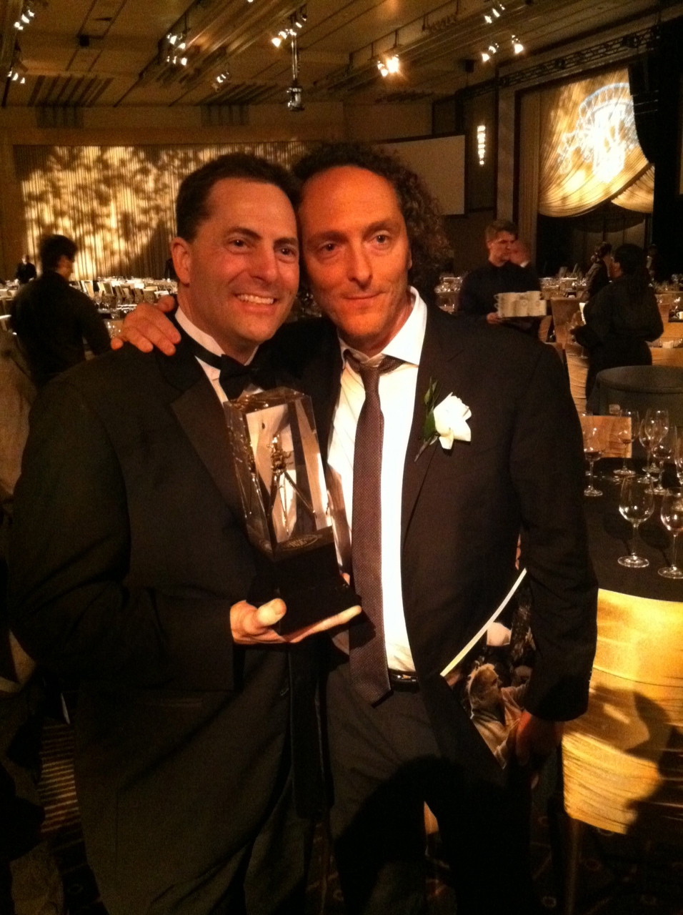 Erik L. Brown & Emmanuel Lubezki at the 2011 ASC awards