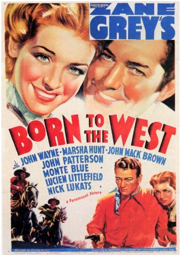 John Wayne, Johnny Mack Brown and Marsha Hunt in Born to the West (1937)