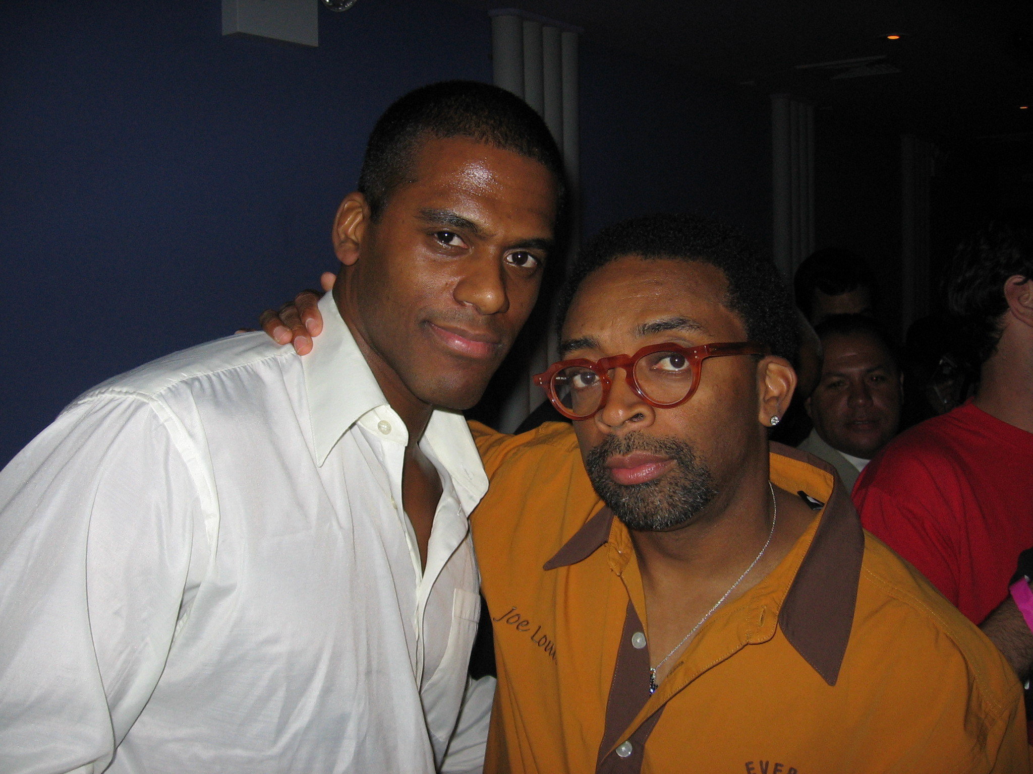 Spike Lee and Jonnie Brown. July 2005 Inside Man party