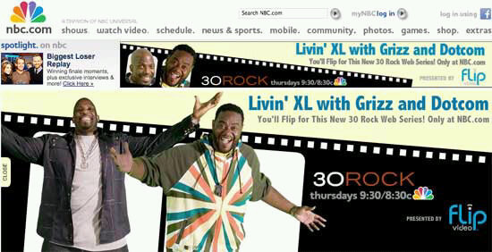 Kevin 'Dot Com' Brown and Grizz Chapman in NBC 30 Rock web series 