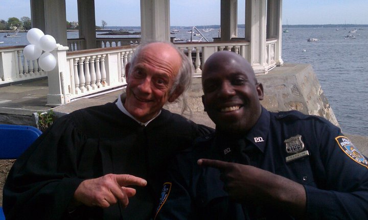 OMG... I'm playing a Police Officer and this guy has played Reverend Jim in 