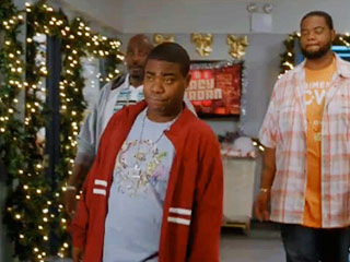 Kevin 'Dot Com' Brown, Tracy Morgan and Grizz Chapman in the 30 Rock episode Christmas Attack Zone 5.10