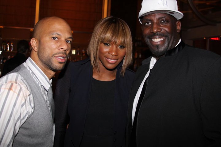 Common, Serena Williams and Kevin Brown