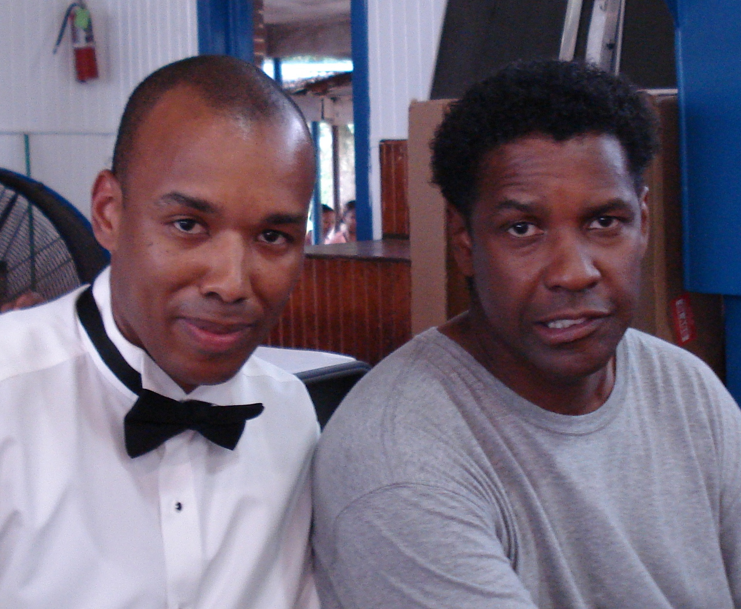 Marcus Lyle Brown and Denzel Washington from The Great Debaters.
