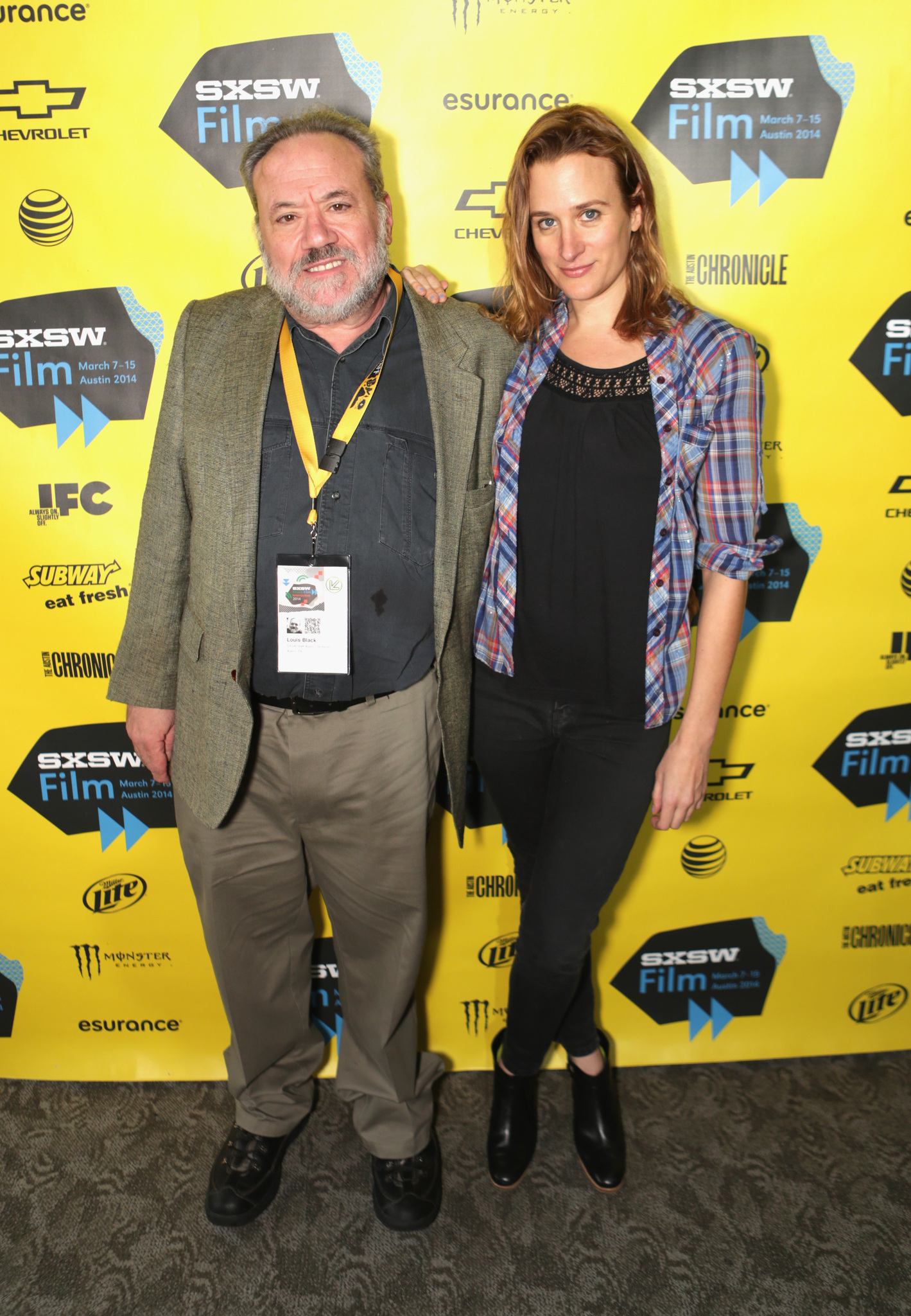 Louis Black and Margaret Brown at event of The Great Invisible (2014)