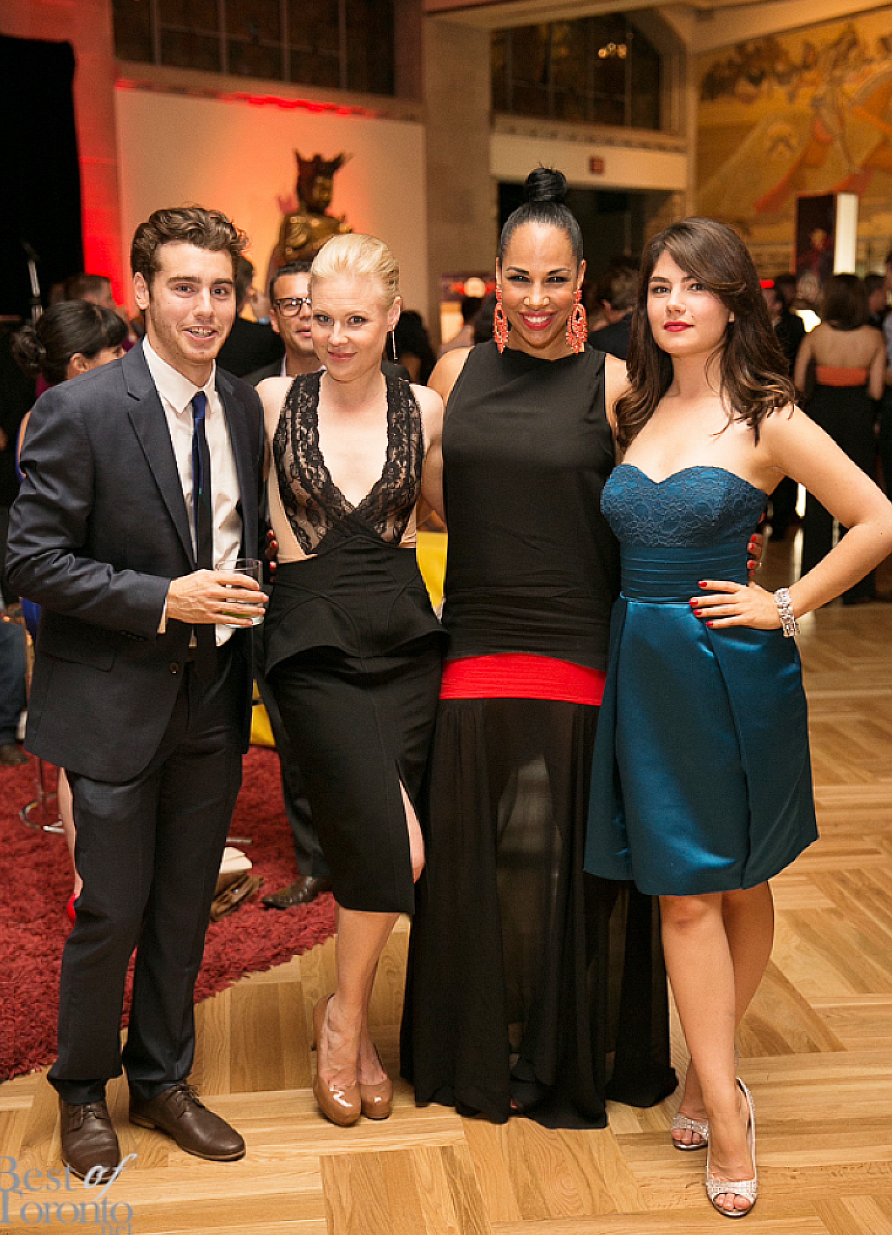 Aiden Shipley, Kristin Booth, Amanda Brugel and Katie Boland attend the 2014 Producer's Ball.