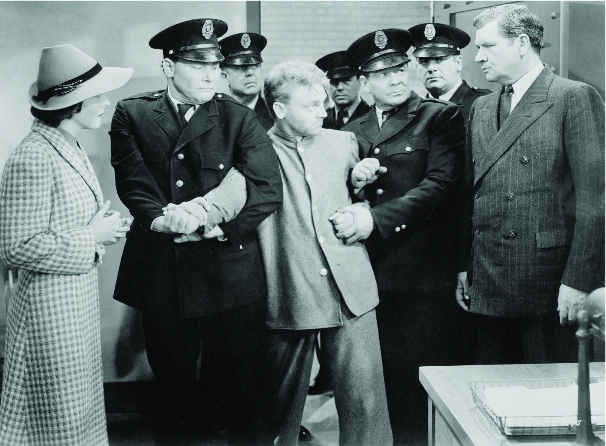 Still of James Cagney, George Bancroft and Jane Bryan in Each Dawn I Die (1939)