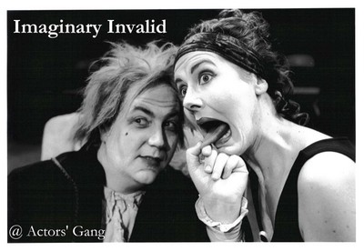 Molly Bryant & Daniel T. Parker in THE IMAGINARY INVALID (Actors' Gang)